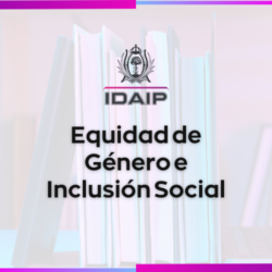 Equidad de Género e Inclusión social